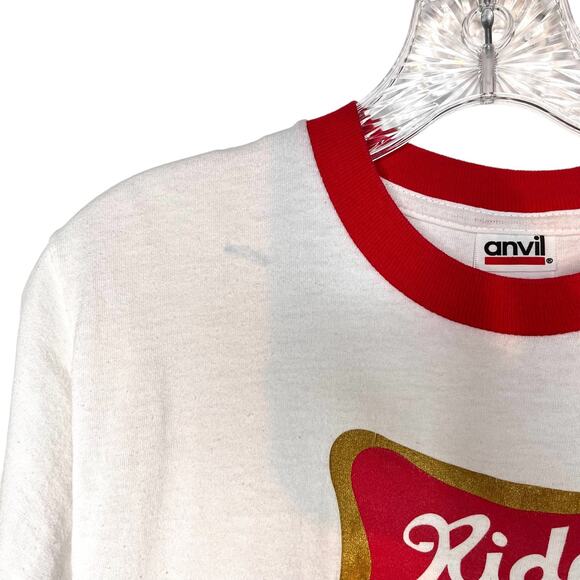 Anvil Vintage Ride Me High Low Down Crewneck White T-Shirt S - Picture 5 of 7